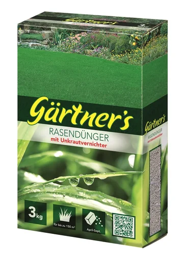 "Lawn fertilizer with weed killer 3 kg image"