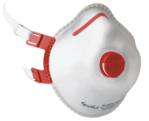 "Mandil FFP 3 respirator mask with valve, 5 pieces image"