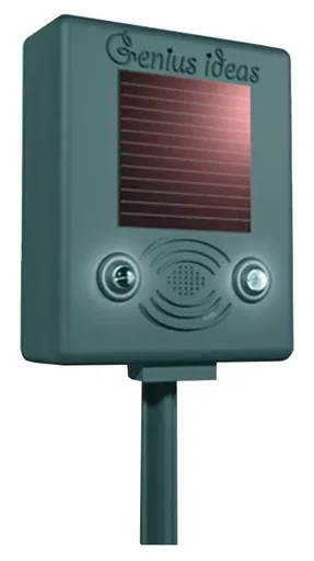 "Solar bird repeller with ultrasound & flash light image"