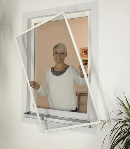 "Insect screen - window, color white, 100 x 100 cm image"