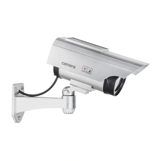 "Solar security camera dummy with LED image"