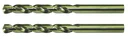 2 Cobalt Spiralbohrer 1,0 mm