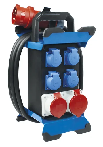 "Power distributor STECKY 12 4x Schuko each 1x CEE400/16A+32A 4.5mH07RN-F 5G4 image"
