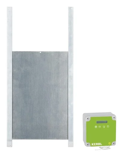 "Automatic chicken door including sliding door 30 x 40 cm image"