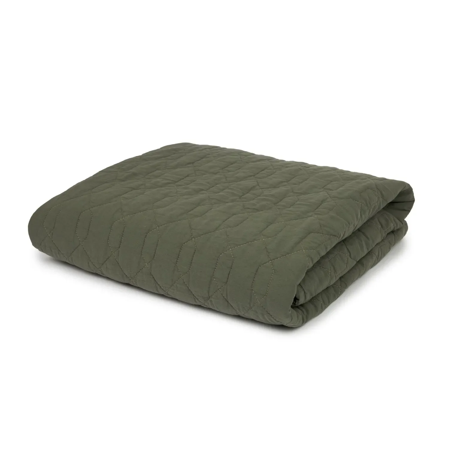 Nobodinoz WABI SABI baby blanket, cotton blanket, children's blanket, 100 x 135 cm, color: Vetiver