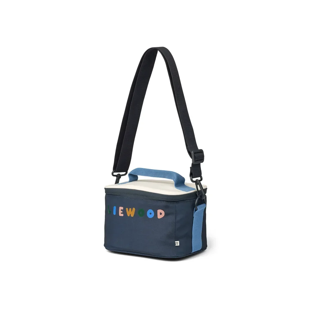 Liewood Toby thermal lunch cooler bag, color: Classic navy blue multi mix