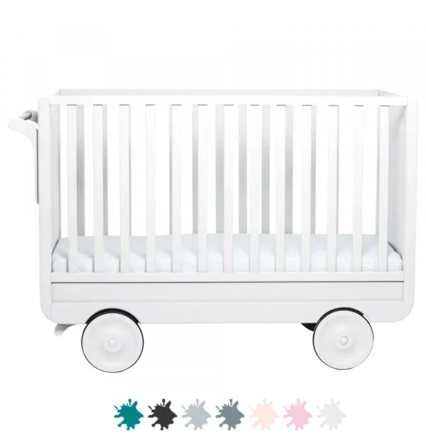 Laurette baby bed 60 x 120 cm roulotte