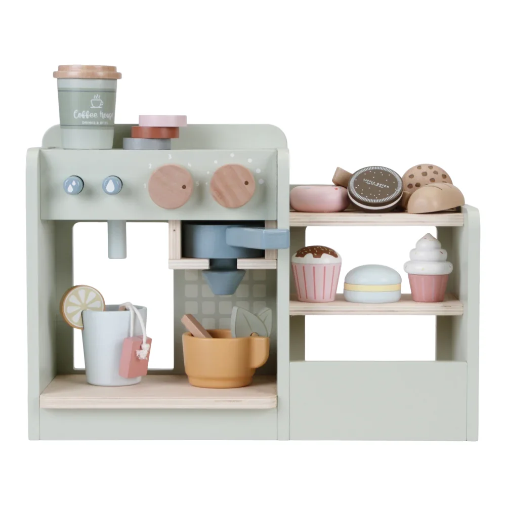 Little dutch wood toy kitchen large coffee machine