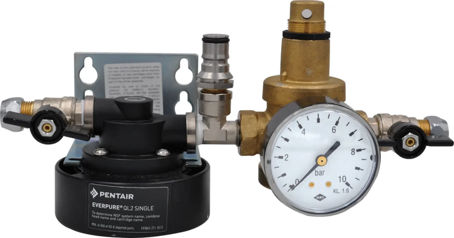"Water filter system - QL3 with pressure reducer image"