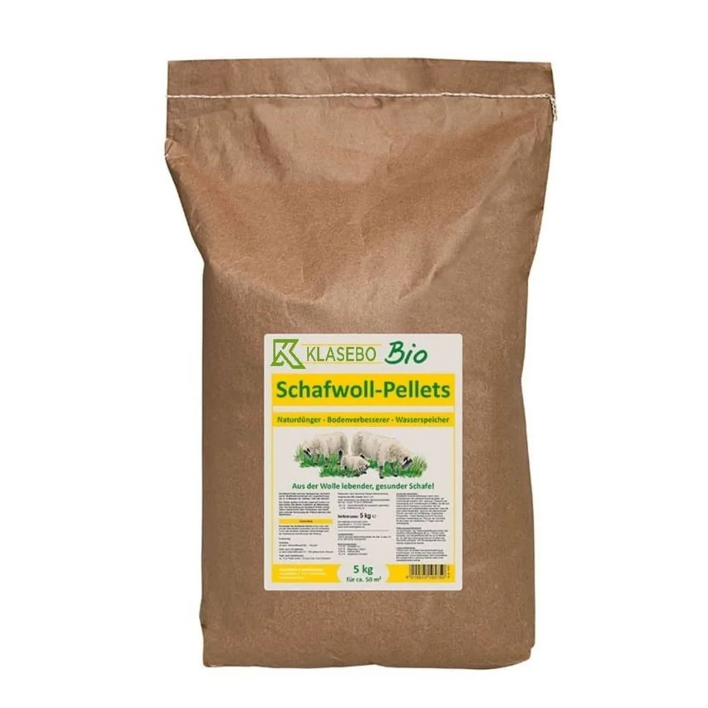 "Sheep Wool Pellets 5 kg, Organic Fertilizer for approx. 50-100 m² image"