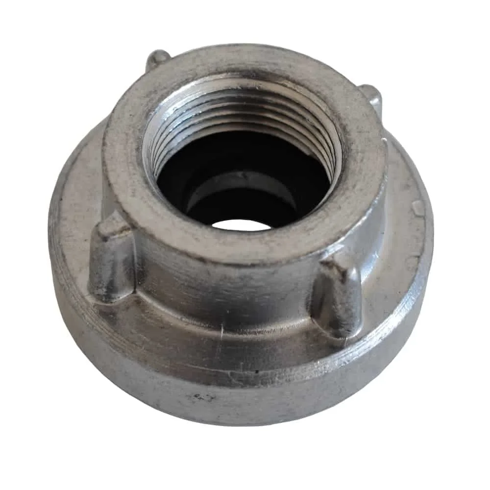 "Storz Coupling, Fire Hose Coupling, Hose Coupling, Storz fitting D, 3/4 inch NPT coupling, aluminum hose coupling image"