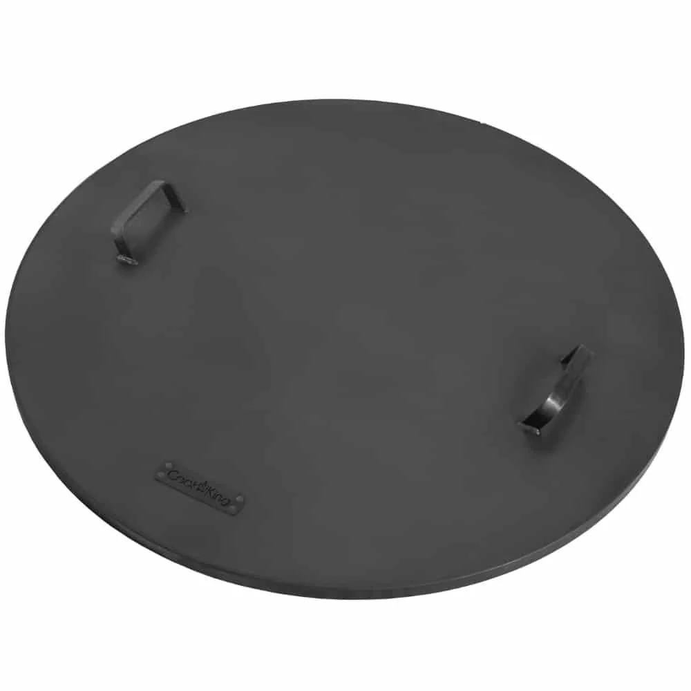 102cm Steel Fire Pit Cover - Spark and Rain Protection