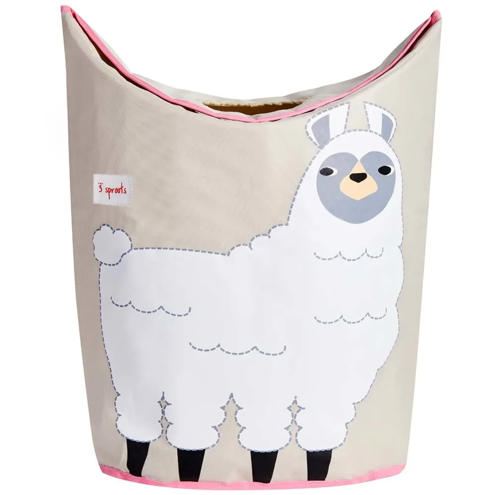 "3 Sprouts laundry basket Lama image"