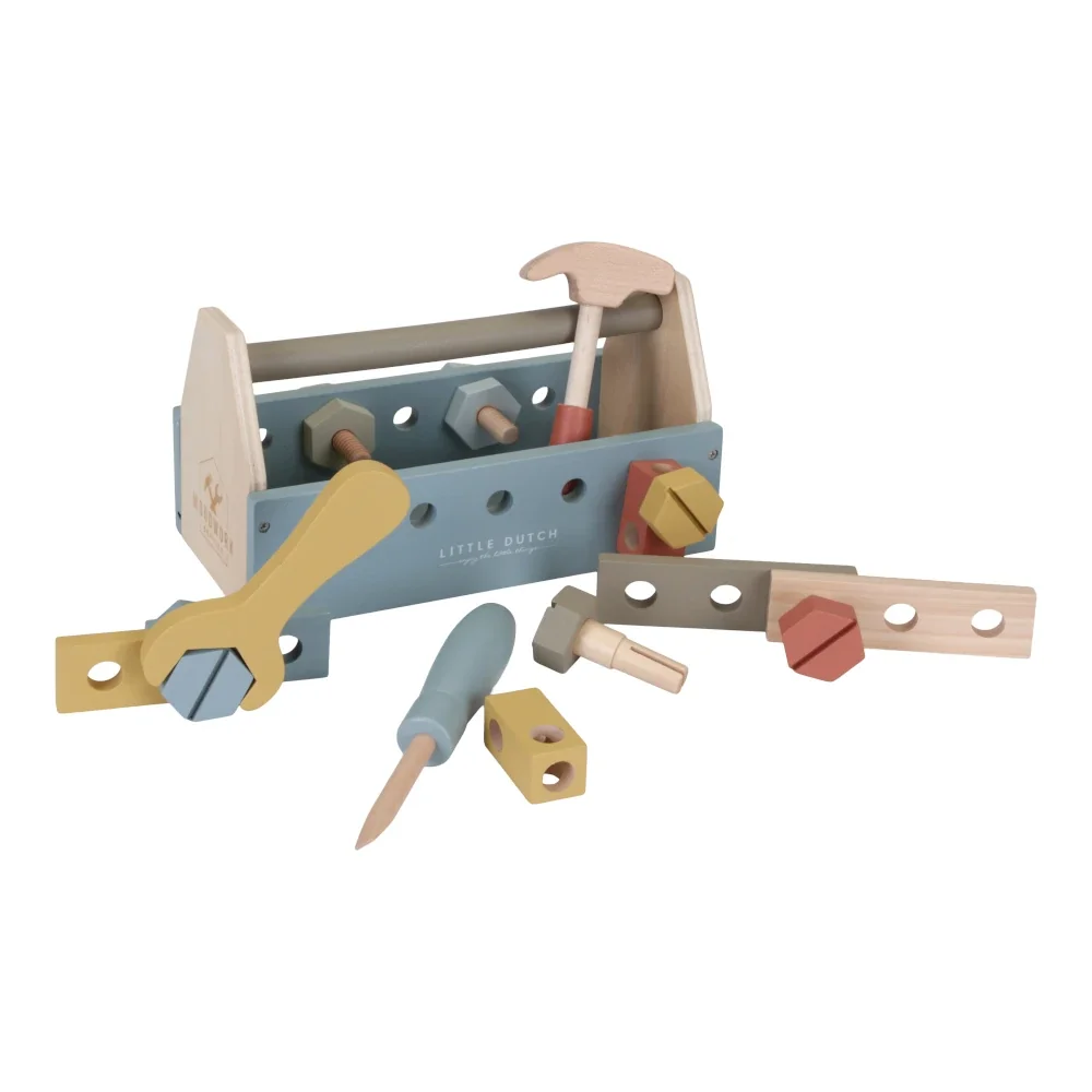 "Little Dutch Wooden Toys Children's toolbox image"