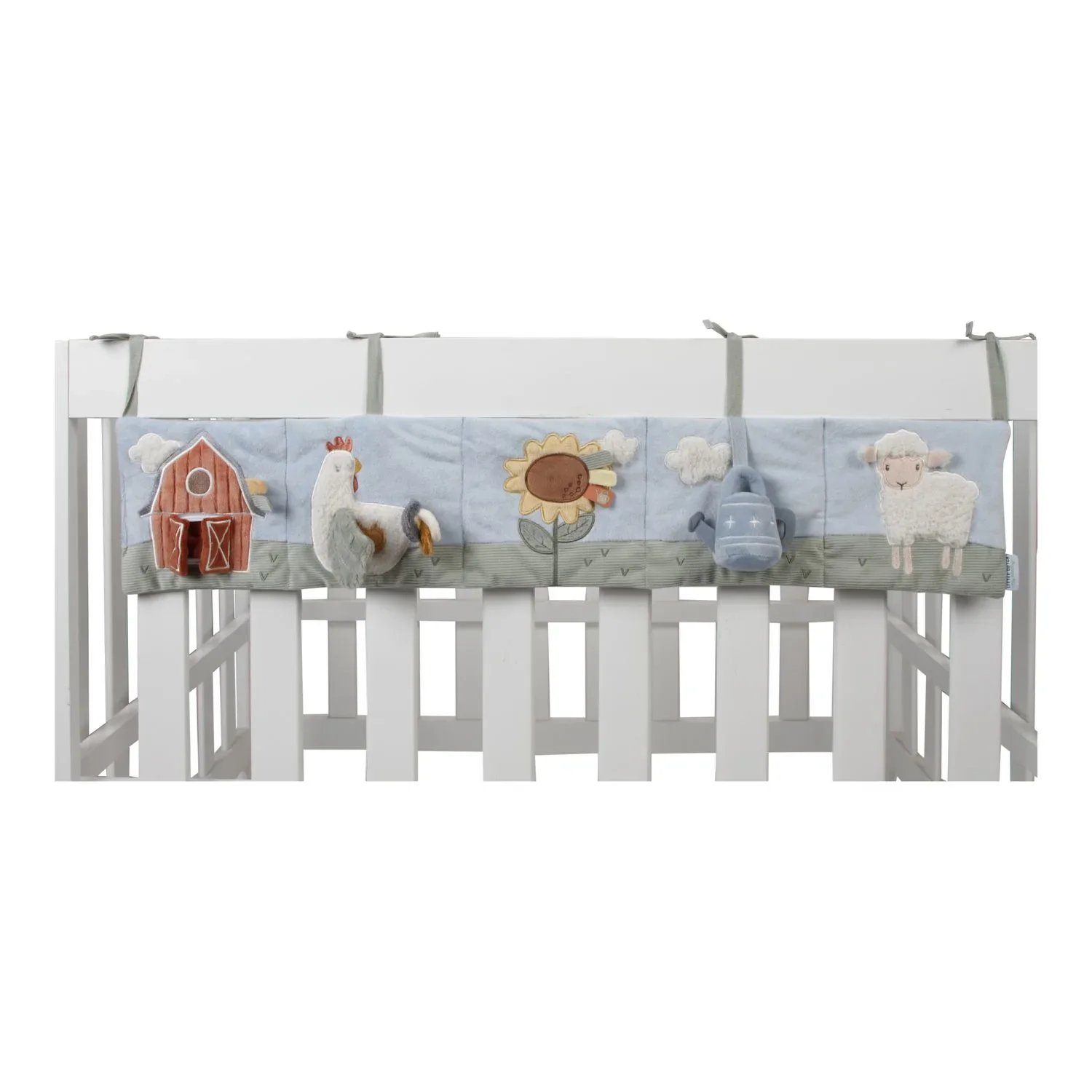 Little Dutch Fabric Activity Book for Playpen, Hanging Toy – Little Farm, with Rattle, Mirror & Crinkle Effects
