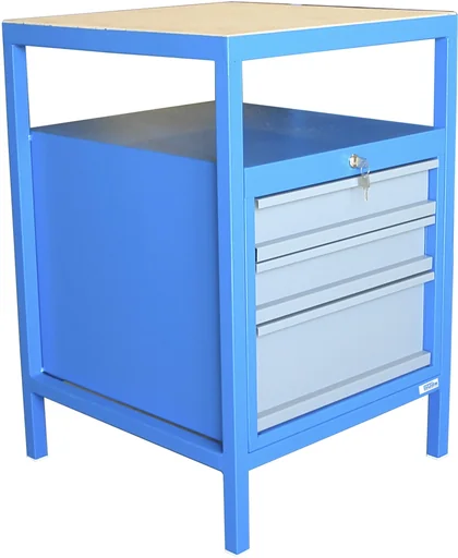 "Workbench P 600 S with 3 drawers, lockable image"