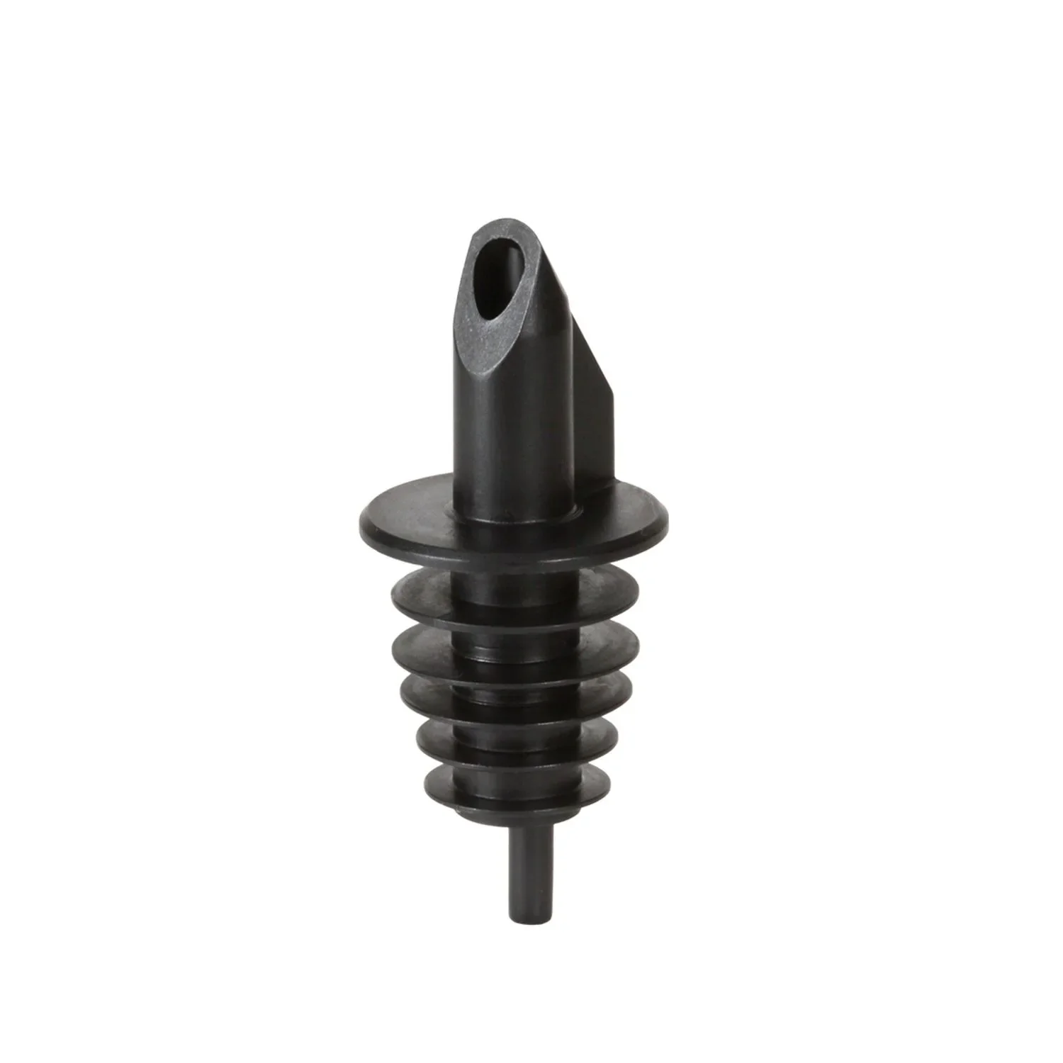 "BILLY - plastic pourer for 0.5 - 1.5 lt. Bottles - black - with 5 lamellas image"