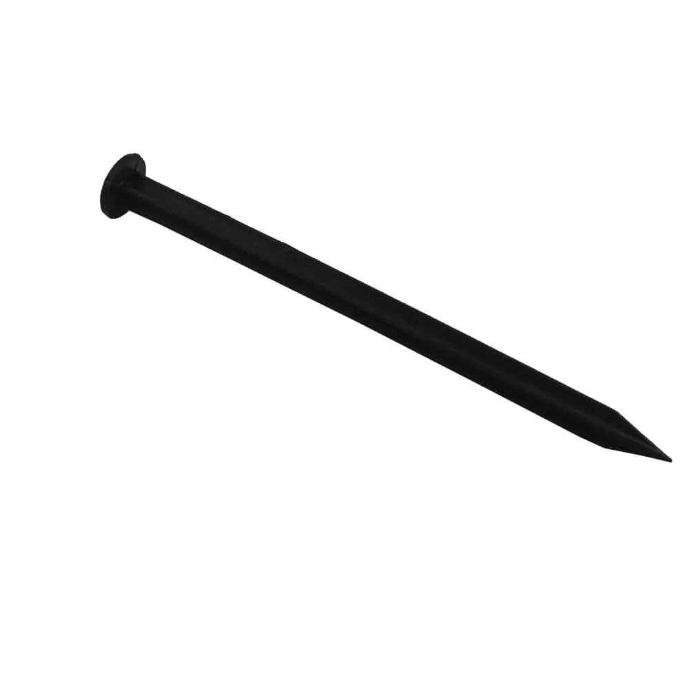 "25cm Garden Stakes, Ground Anchors, Landscape Staples, black image"