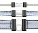 Ribbon connector "LitzClip", 12.5 mm, stainless steel, 5 pieces