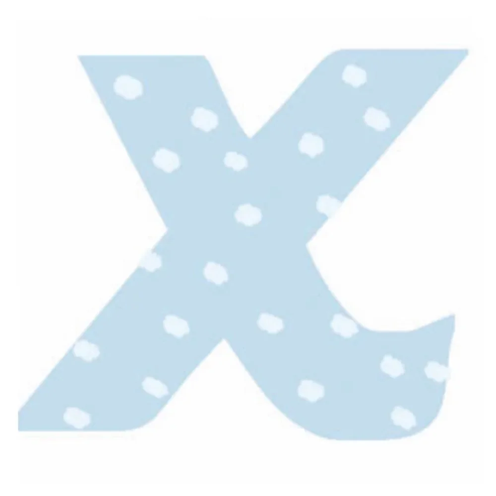 "Lilipinso sticker blue letter x image"