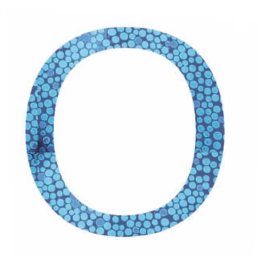 Lilipinso sticker blue letter o