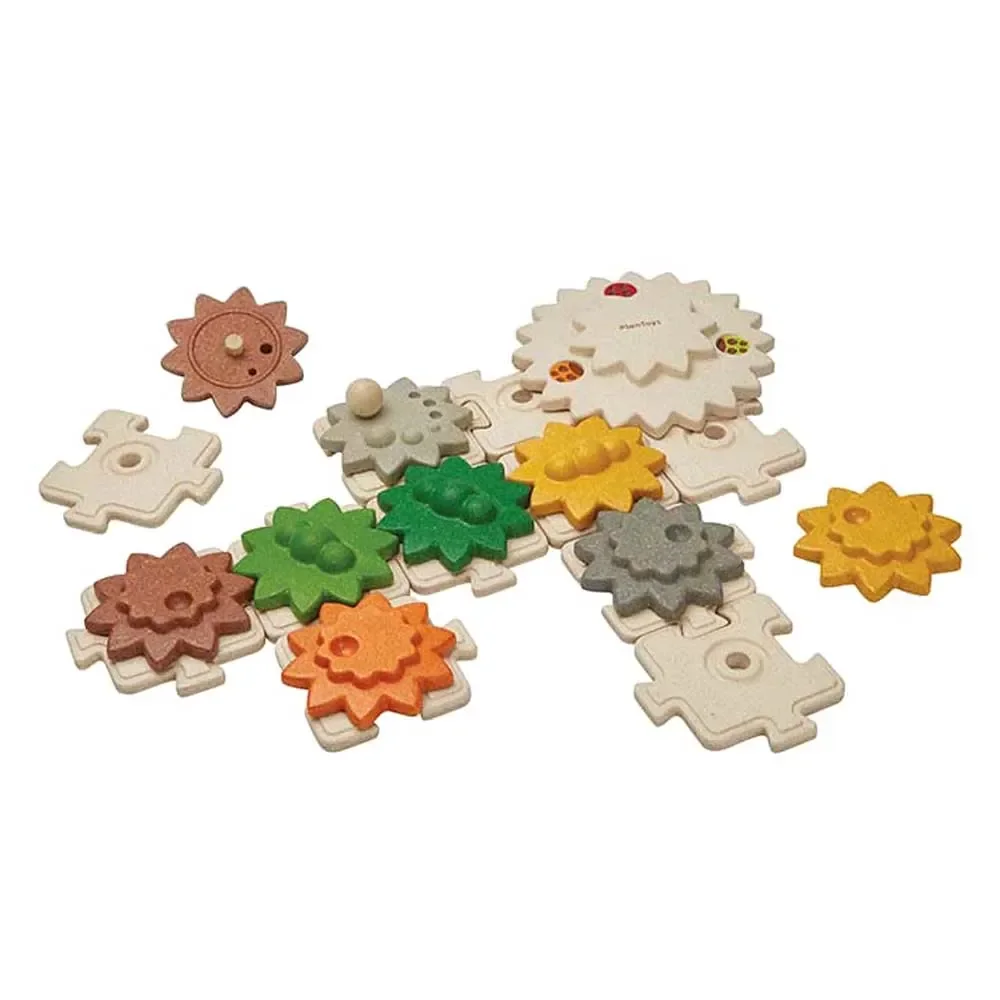 Plan Toys jigsaws gearbox wood