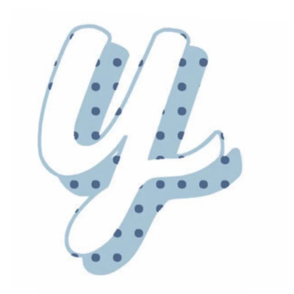 "Lilipinso sticker blue letter y image"