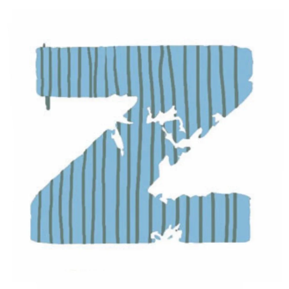 "Lilipinso sticker blue letter z image"
