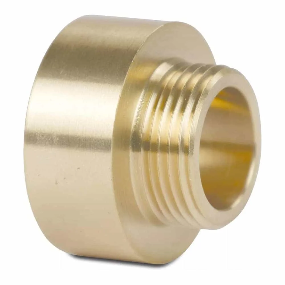 "Brass Fitting Double Nipple 1/2" to 3/8" Pipe Fitting image"