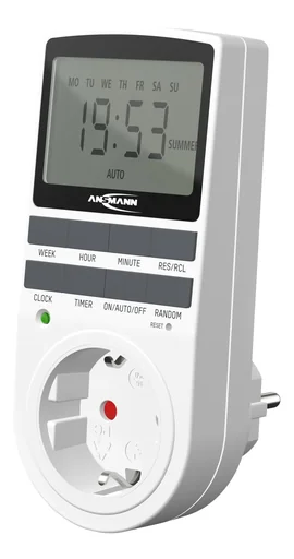 "Digital weekly timer with 10 ON/OFF switching options per day image"