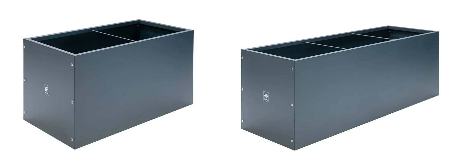 "Herstera Garden Cube Planter 150 × 50 × 50 cm Anthracite – Steel Planter & Raised Bed image"