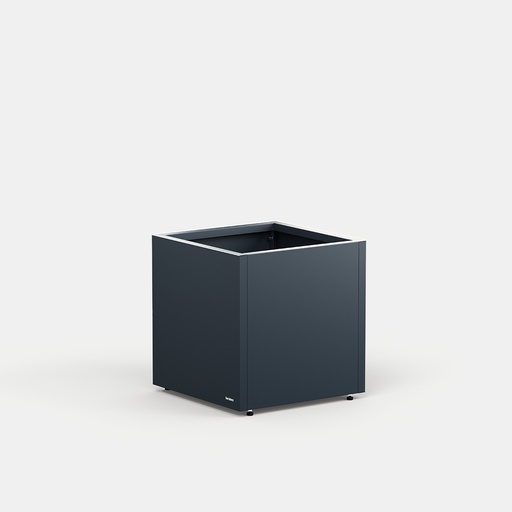 "Herstera Garden Cube Planter 50 × 50 × 50 cm Anthracite – Square Steel Planter image"