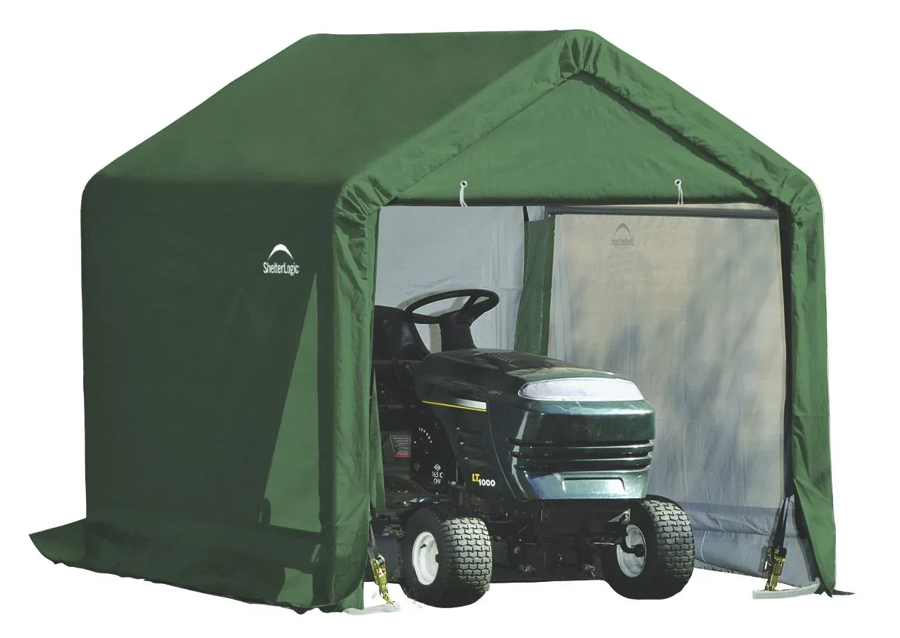 "Foil Tool Shed / Tent Garage 1.8 × 1.8 m Green – Weatherproof PE Tarp, 3.24 m² image"