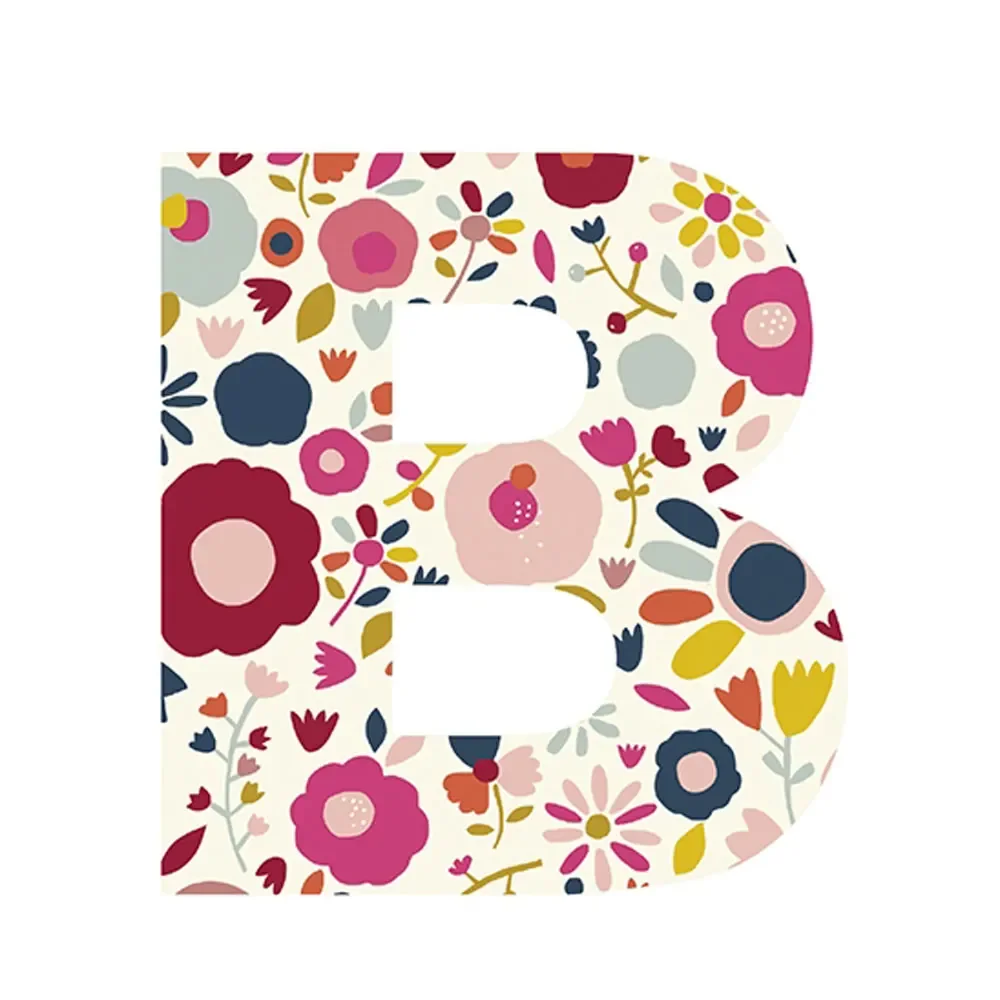 "Lilipinso sticker letter flowered b image"