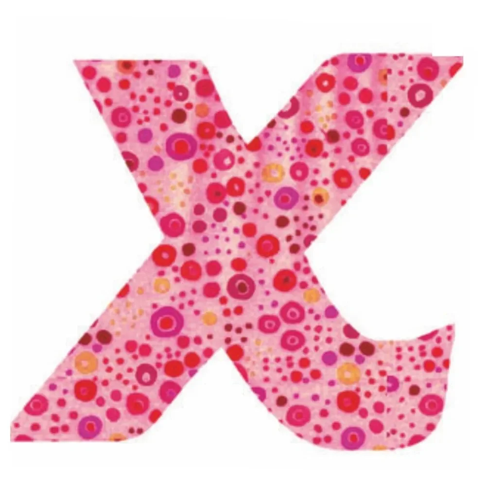 "Lilipinso sticker pink letter x image"