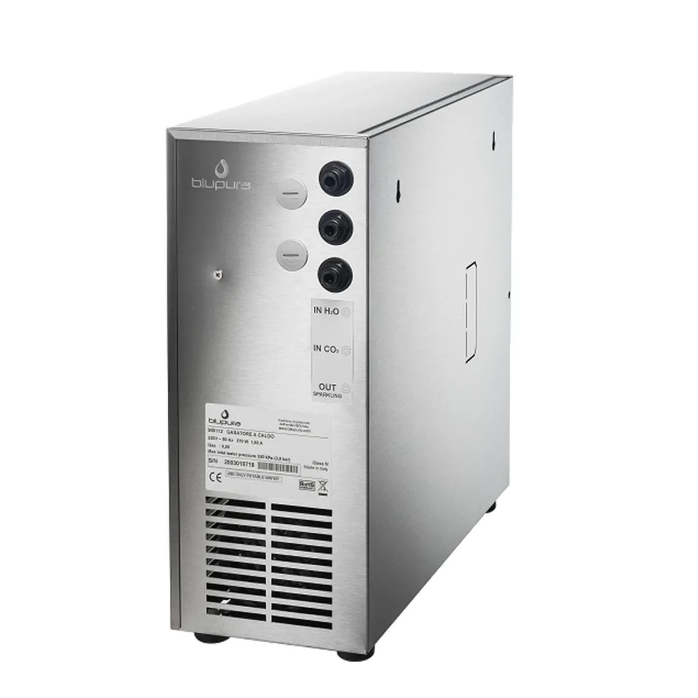 Water dispenser, soda maker, carbonated water maker, sparkling water maker, warm carbonator - Blupura