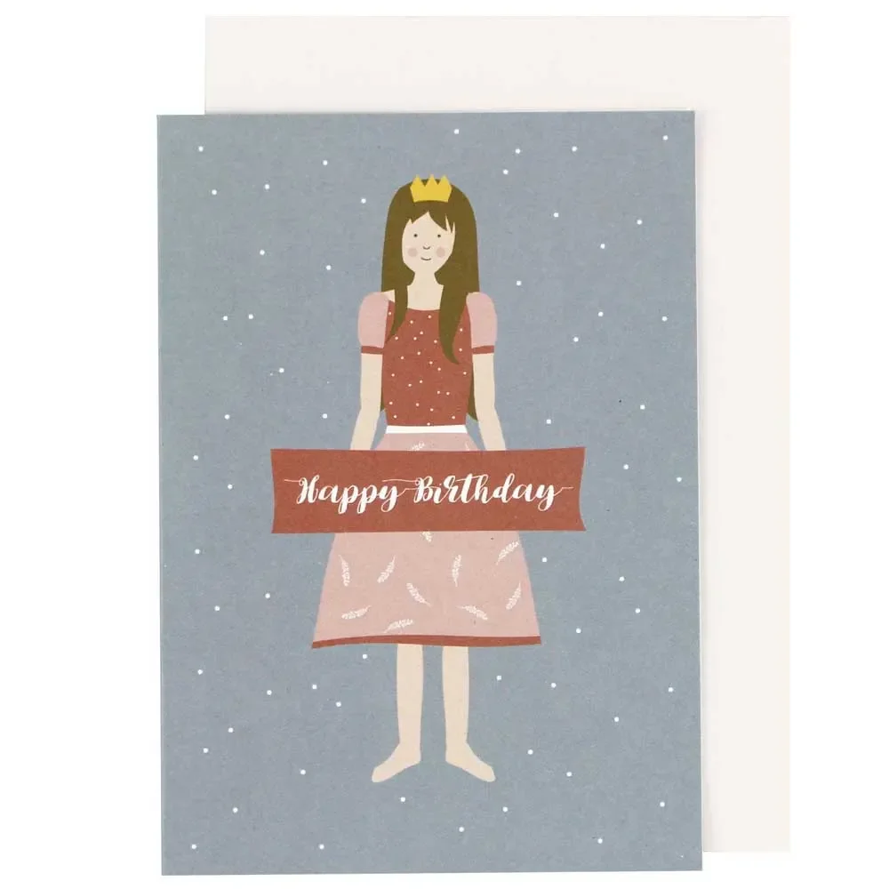 "Ava & Yves Congratulations Folding Card Princess image"
