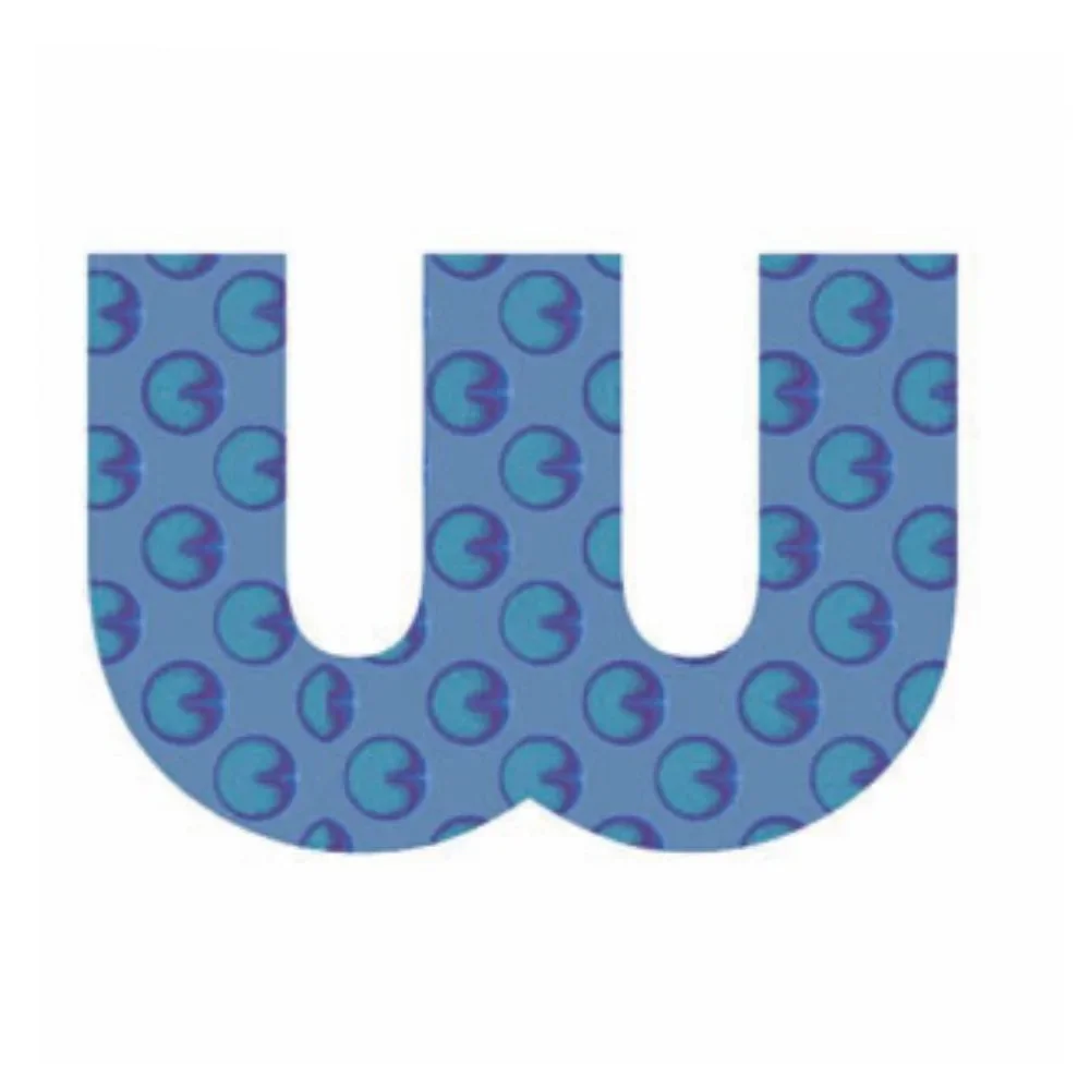 Lilipinso sticker blue letter w