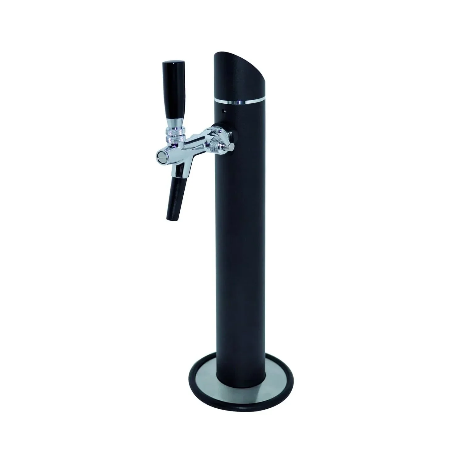 Beer tower, tower beer dispenser - Model Black Tower, 1 line, with decorative flange