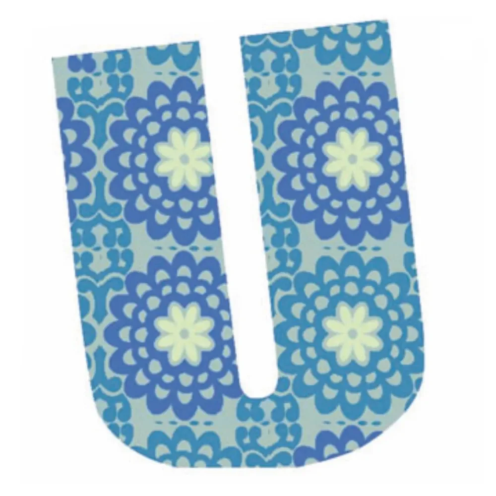 "Lilipinso sticker blue letter u image"