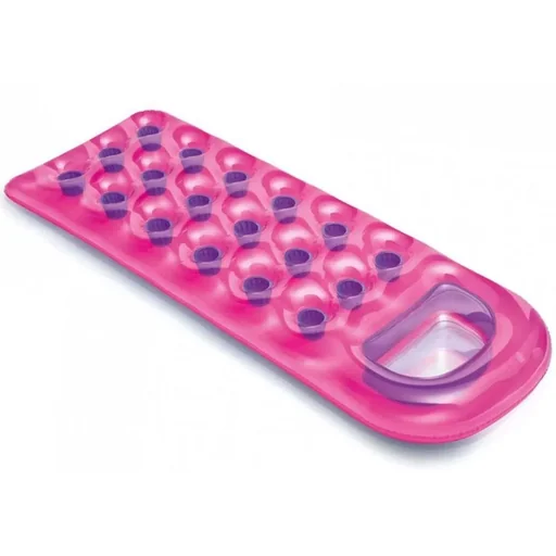 "Airbed with cup holder-pink image"