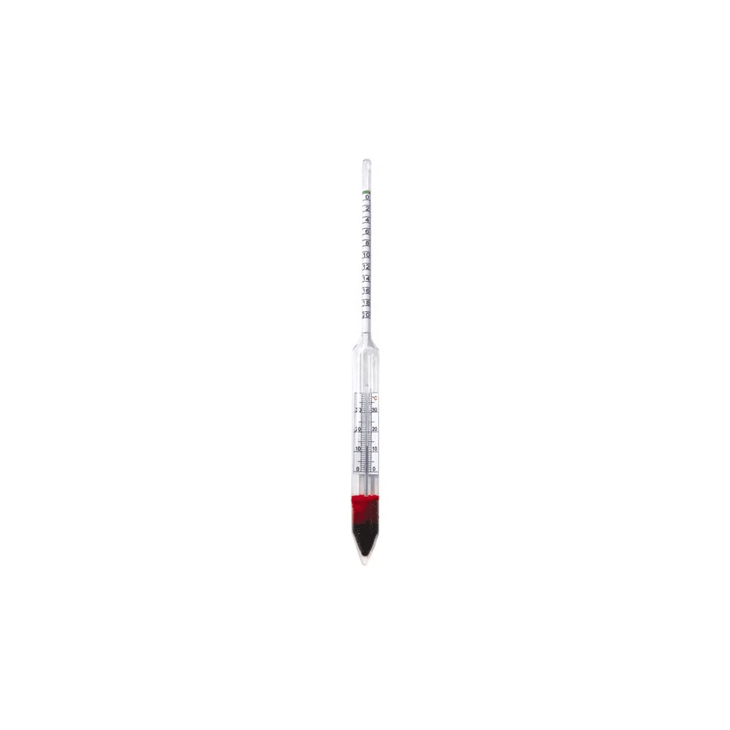 "Beer wort spindle BREWFERM 10-20 plato + thermometer image"