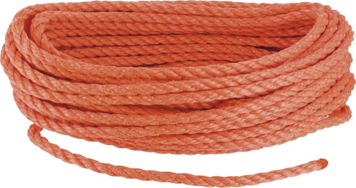 "Polypropylene multi-purpose rope 6 mm x 20 m, color orange image"
