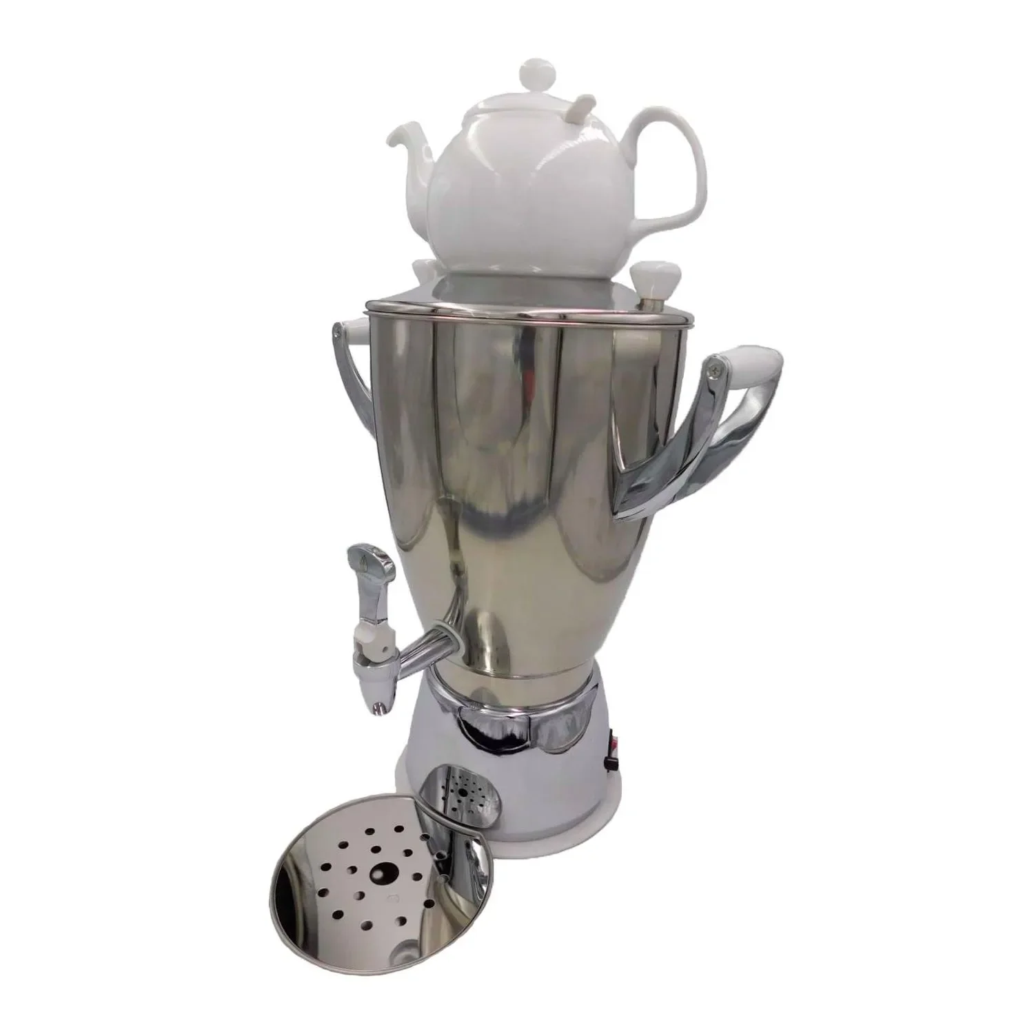 "Samovar, Russian tea urn - Electric, Premium, SAMORAI 1, Porcelain image"