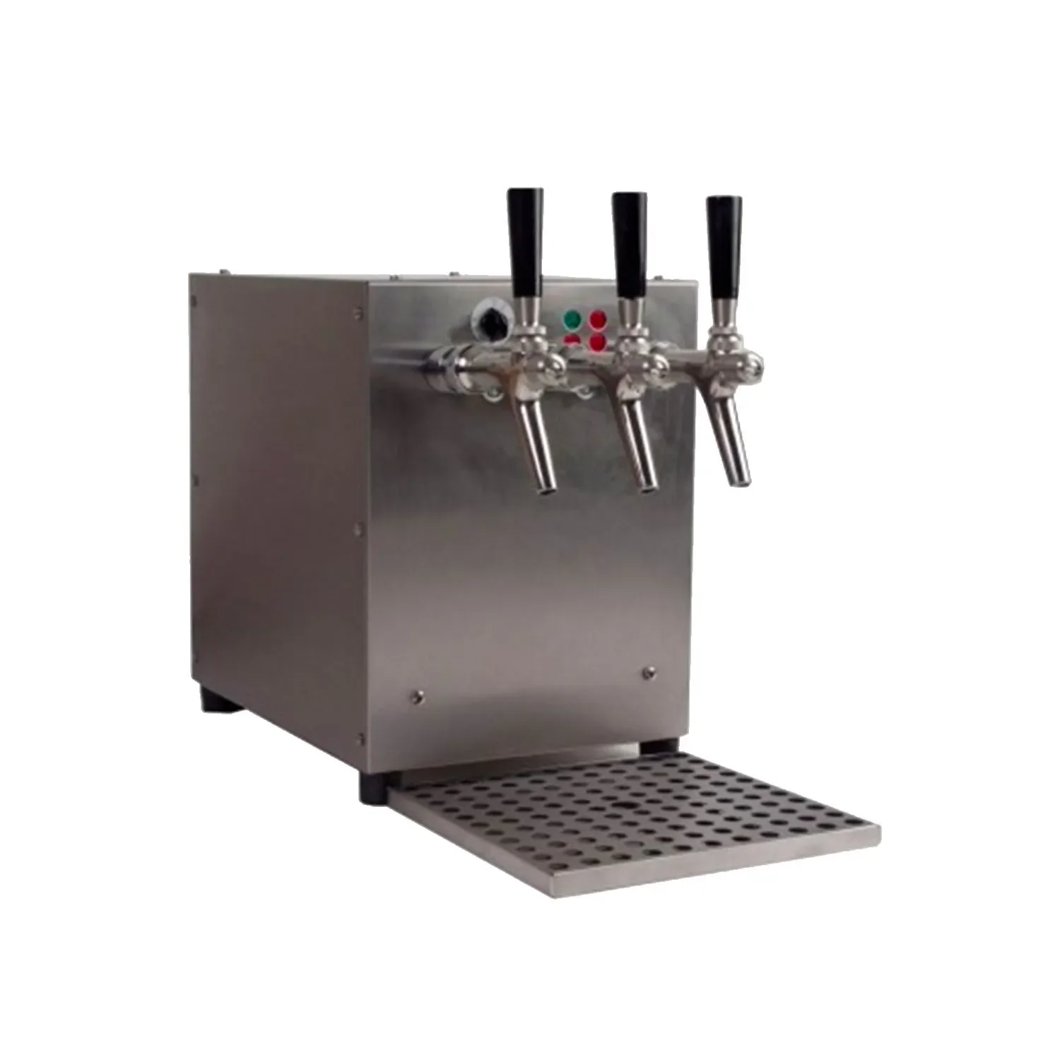 "Mulled wine dispenser, beverage flow heater, 3-conductor with integrated air compressor, 9kW, stainless steel housing image"