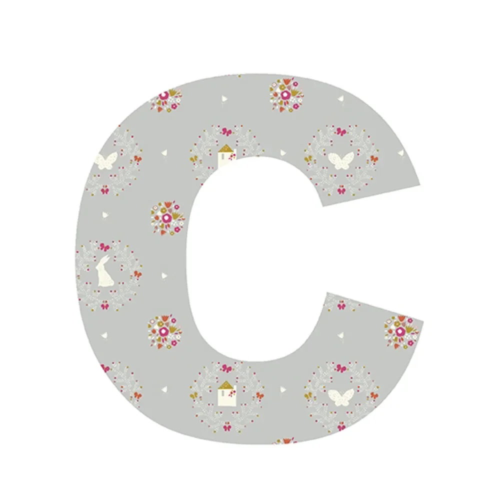 Lilipinso sticker letter flowered c