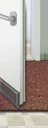 Door seal Automatic 1 m long, brown, universally shortenable