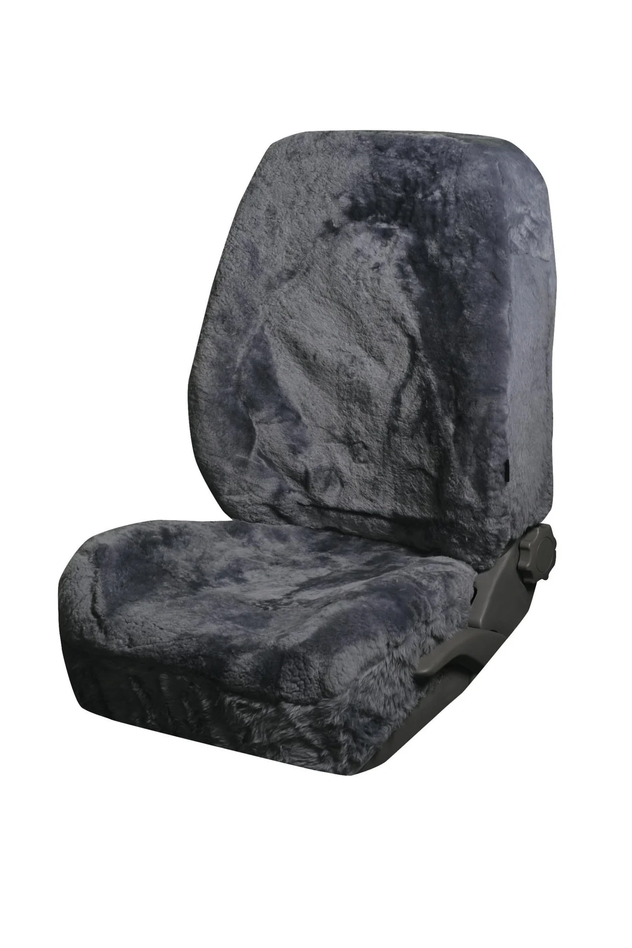 Lambskin car seat cover, black