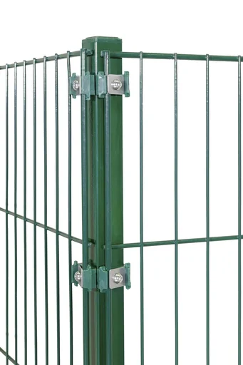 "Corner post for double-rod and single-rod fence panels 1700 x 40 x 40 mm - green image"