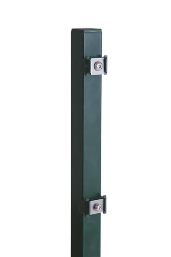 "Post for double-rod and single-rod fence panels 1700 x 40 x 40 mm - green image"